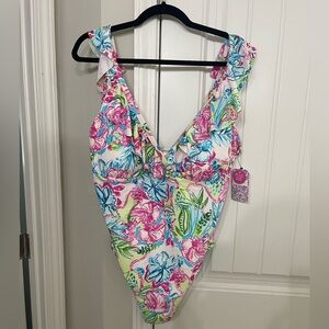 NWT Stella Parker one piece bathing suit 18W